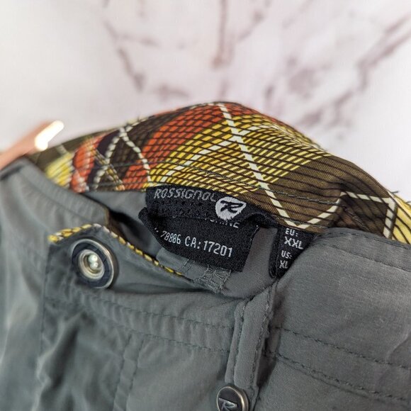 Rossignol Pants Mens XL 38 X 33 Gray Nylon Convertible Zip Off Hiking Ripstop - Picture 3 of 10